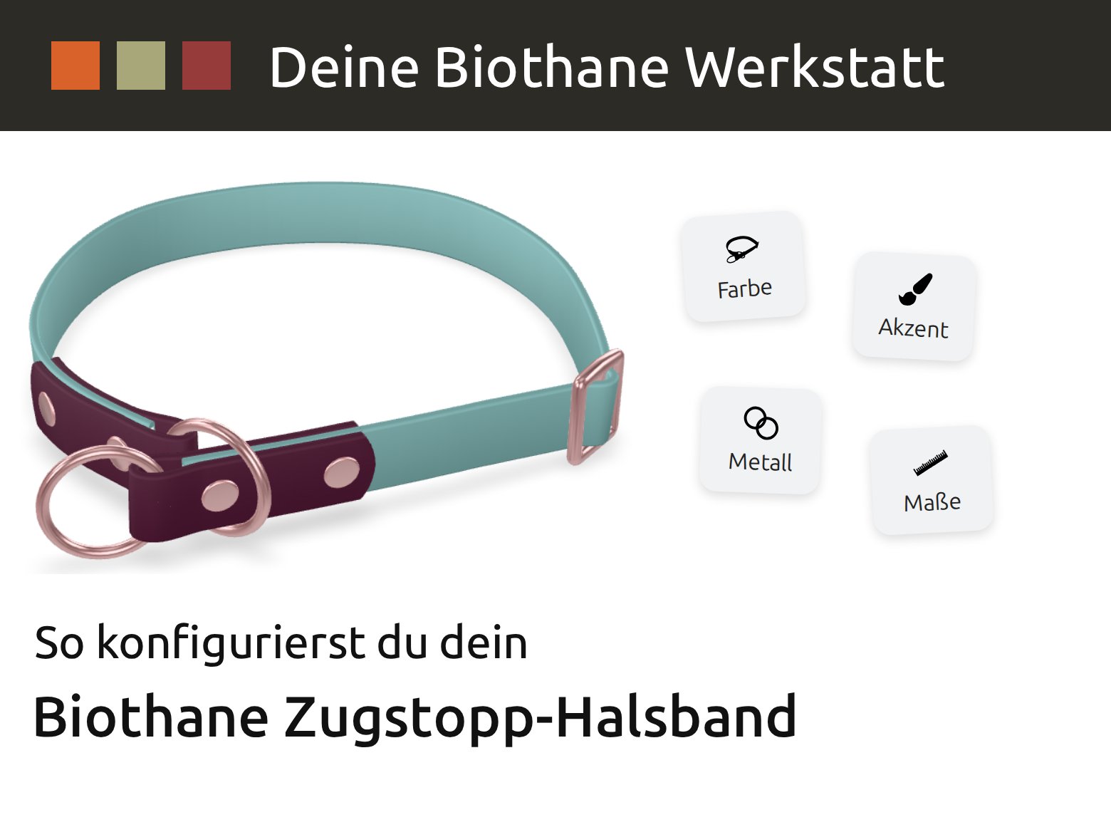 Biothane Zugstopp-Halsband Konfigurator