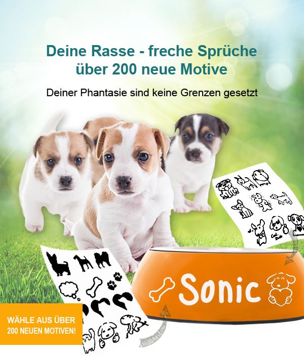 tidsplan kopi kreativ Hundebedarf mit Spruch selbst gestalten und bedrucken | Hundeshop.de