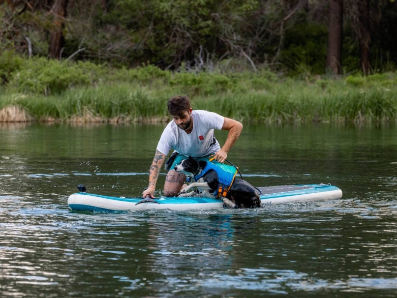 Stand up Paddling mit Hund