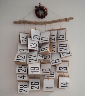 Adventskalender selbst gebastelt