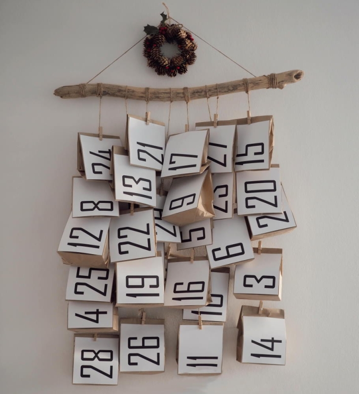 Adventskalender selbst gebastelt