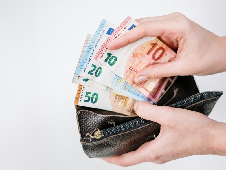 Geldbörse mit Euro