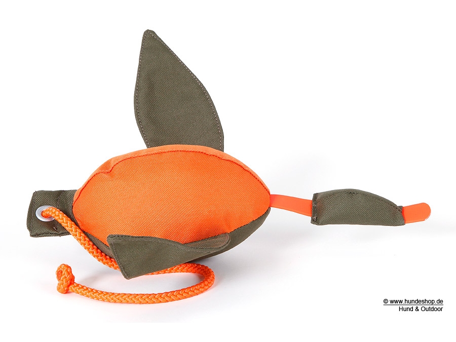 Firedog Enten Dummy 400 gr. mit Wurfhilfe khaki orange Firedog Enten Dummy 400 gr. mit Wurfhilfe khaki orange