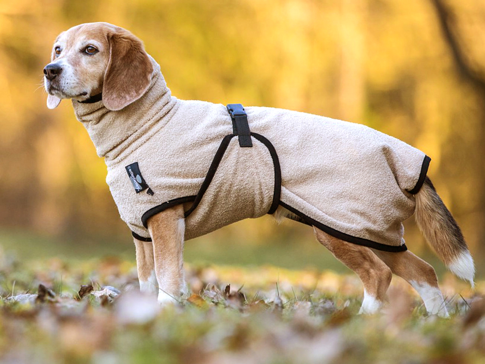 Dryup Cape Hundebademantel Mini sand 45 cm Dryup Cape Hundebademantel Mini sand 45 cm