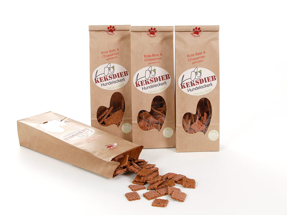 Keksdieb Hundekekse Rote Bete & Chiasamen Keksdieb Hundekekse Rote Bete & Chiasamen