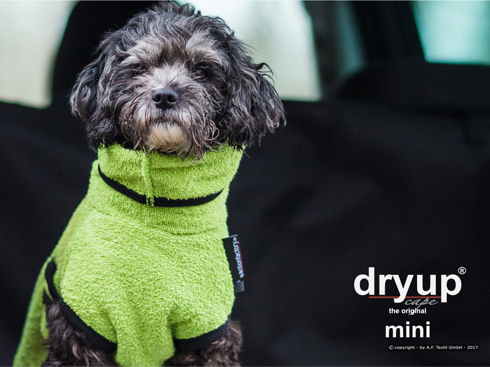 Dryup Cape Hundebademantel Mini kiwi 30 cm Dryup Cape Hundebademantel Mini kiwi 30 cm