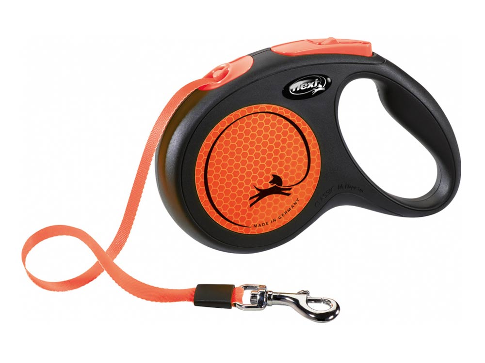 Flexi New NEON Hunde Gurtleine neonorange S (bis 15kg) Flexi New NEON Hunde Gurtleine neonorange S (bis 15kg)