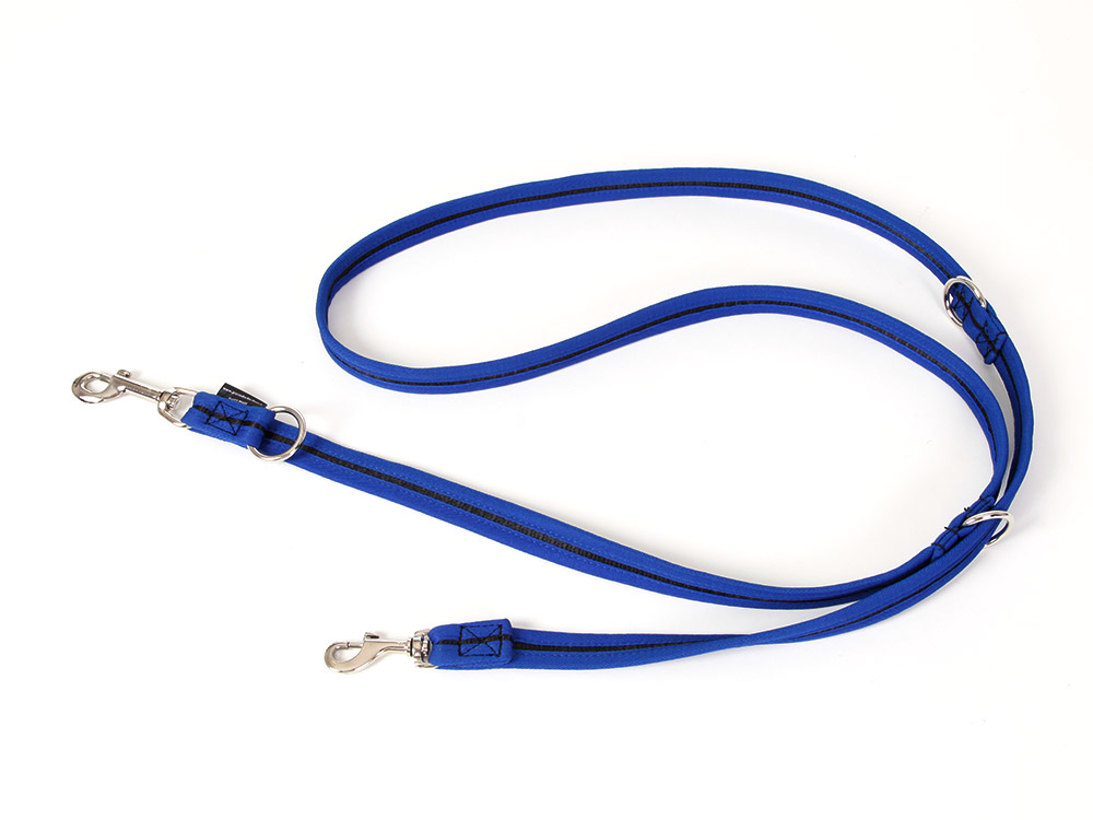 Grossenbacher Hundeleine schwarz/royalblau 20mm/200cm Grossenbacher Hundeleine schwarz/royalblau 20mm/200cm