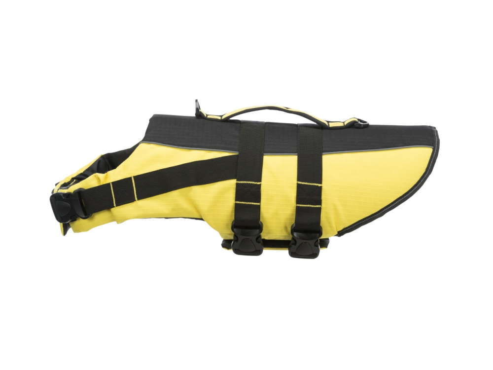 Schwimmweste für Hunde schwarz/gelb M Schwimmweste für Hunde schwarz/gelb M