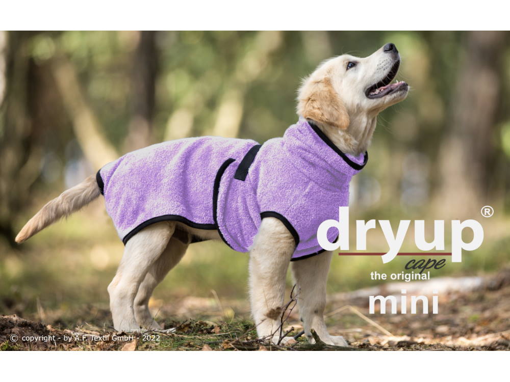 Dryup Cape Hundebademantel Mini lavendel 45 cm