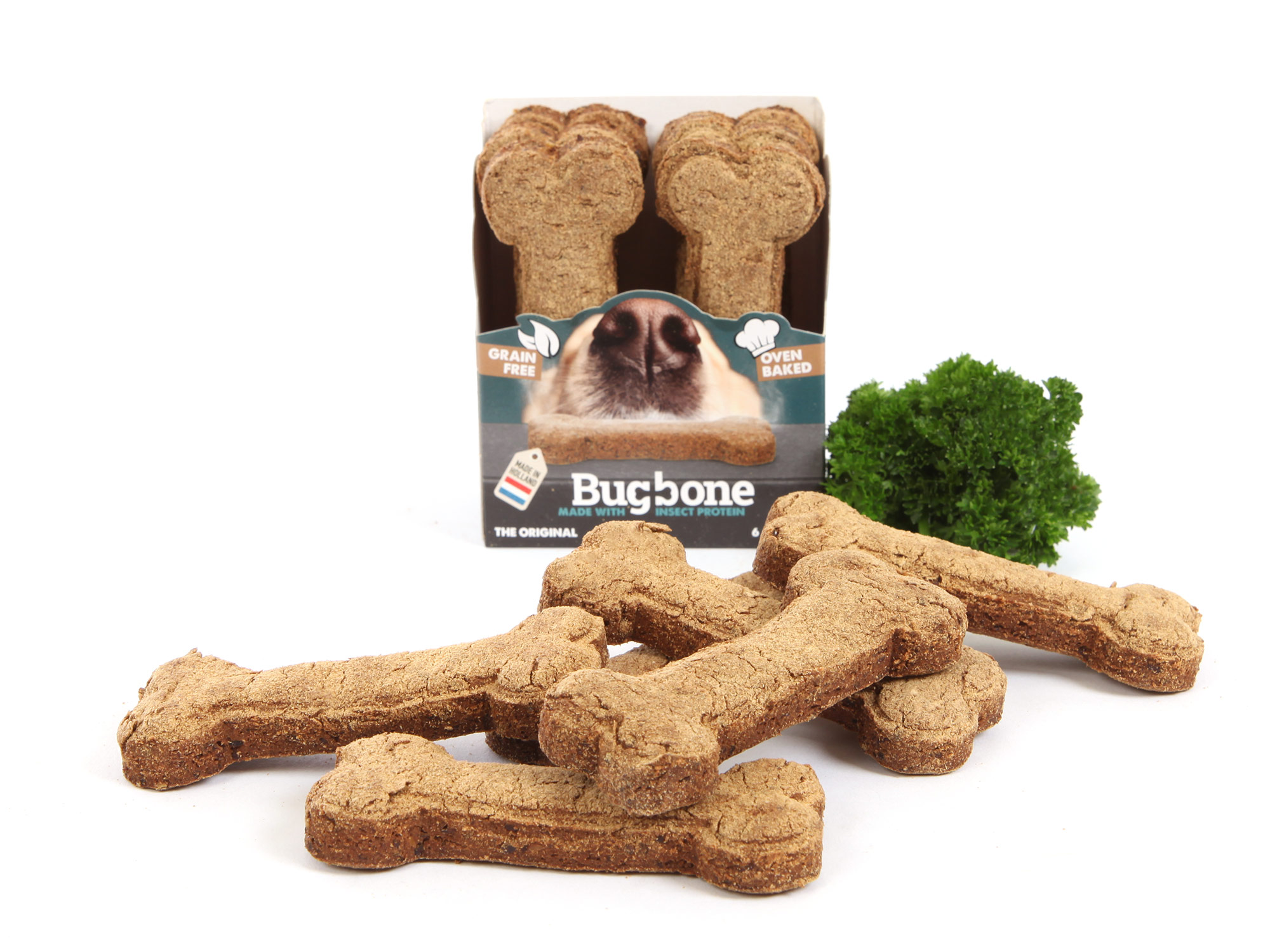Bugbone Hundesnack mit Insektenprotein Medium