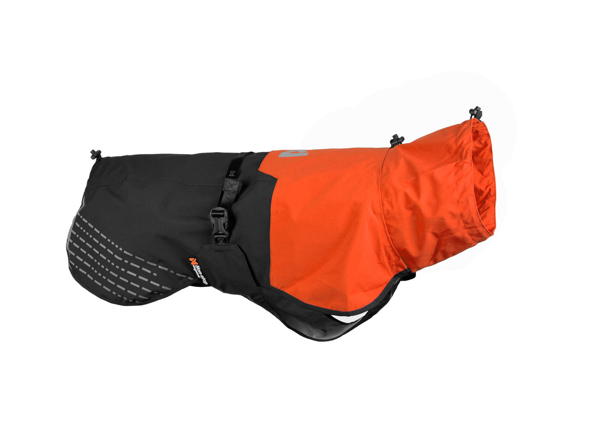 Non-Stop Dogwear Fjord Raincoat Hunderegenmantel orange/black 27